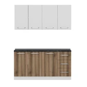 Minar 165 Cm Mutfak Dolabı Beyaz Dore 165-D1 thumbnail 6