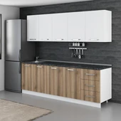 Minar 240 Cm Mutfak Dolabı Beyaz Dore 240-D1 - 3
