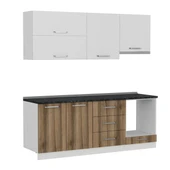 Minar 210 Cm Mutfak Dolabı Beyaz Dore 210-D5 thumbnail 6