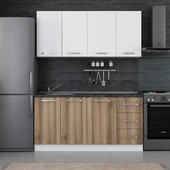 Minar 165 Cm Mutfak Dolabı Beyaz Dore 165-D1 thumbnail 1