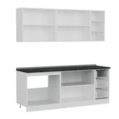 Minar 210 Cm Mutfak Dolabı Beyaz Antrasit 210-A2 thumbnail 7