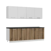 Minar 240 Cm Mutfak Dolabı Beyaz Dore 240-D3 thumbnail 6