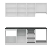 Minar 215 Cm Mutfak Dolabı Beyaz Antrasit 215-A5 thumbnail 2