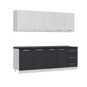 Minar 235 Cm Mutfak Dolabı Beyaz Antrasit 235-A1 thumbnail 6