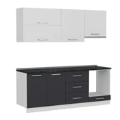 Minar 210 Cm Mutfak Dolabı Beyaz Antrasit 210-A5 thumbnail 6