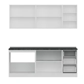 Minar 205 Cm Mutfak Dolabı Beyaz Dore 205-D1 thumbnail 2