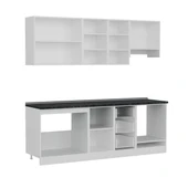 Minar 225 Cm Mutfak Dolabı Beyaz Dore 225-D8 thumbnail 7