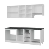 Minar 225 Cm Mutfak Dolabı Beyaz Dore 225-D5 thumbnail 4