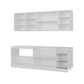 Minar 235 Cm Mutfak Dolabı Beyaz Antrasit 235-A1 thumbnail 4