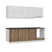 Minar 240 Cm Mutfak Dolabı Beyaz Dore 240-D6 thumbnail 6