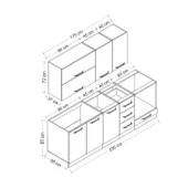 Minar 235 Cm Mutfak Dolabı Beyaz 235-B6 thumbnail 8