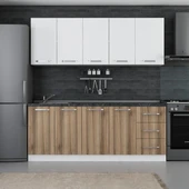 Minar 205 Cm Mutfak Dolabı Beyaz Dore 205-D1 thumbnail 1