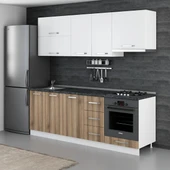 Minar 225 Cm Mutfak Dolabı Beyaz Dore 225-D5 thumbnail 3