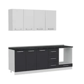 Minar 230 Cm Mutfak Dolabı Beyaz Antrasit 230-A6 thumbnail 6