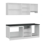 Minar 210 Cm Mutfak Dolabı Beyaz Antrasit 210-A5 thumbnail 7