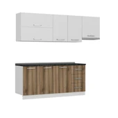 Minar 240 Cm Mutfak Dolabı Beyaz Dore 240-D5 thumbnail 6