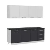 Minar 220 Cm Mutfak Dolabı Beyaz Antrasit 220-A1 thumbnail 6