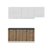 Minar 220 Cm Mutfak Dolabı Beyaz Dore 220-D8 thumbnail 5