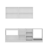 Minar 230 Cm Mutfak Dolabı Beyaz Antrasit 230-A6 thumbnail 2