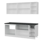 Minar 210 Cm Mutfak Dolabı Beyaz Dore 210-D2 thumbnail 4