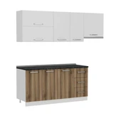 Minar 225 Cm Mutfak Dolabı Beyaz Dore 225-D4 thumbnail 6