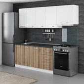 Minar 230 Cm Mutfak Dolabı Beyaz Dore 230-D7 thumbnail 3