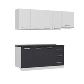 Minar 235 Cm Mutfak Dolabı Beyaz Antrasit 235-A4 thumbnail 6