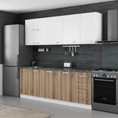 Minar 220 Cm Mutfak Dolabı Beyaz Dore 220-D2 thumbnail 3