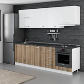 Minar 250 Cm Mutfak Dolabı Beyaz Dore 250-D8 thumbnail 3