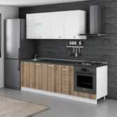 Minar 240 Cm Mutfak Dolabı Beyaz Dore 240-D4 thumbnail 3