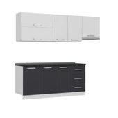 Minar 240 Cm Mutfak Dolabı Beyaz Antrasit 240-A5 thumbnail 6