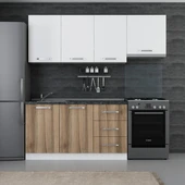 Minar 210 Cm Mutfak Dolabı Beyaz Dore 210-D7 thumbnail 1