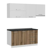 Minar 210 Cm Mutfak Dolabı Beyaz Dore 210-D4 thumbnail 6