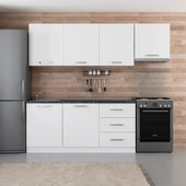 Minar 240 Cm Mutfak Dolabı Beyaz 240-B8 thumbnail 1