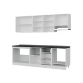 Minar 250 Cm Mutfak Dolabı Beyaz Dore 250-D8 thumbnail 4