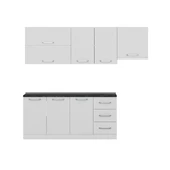 Minar 240 Cm Mutfak Dolabı Beyaz 240-B5 thumbnail 5