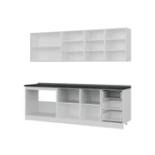 Minar 250 Cm Mutfak Dolabı Beyaz Antrasit 250-A1 thumbnail 4