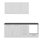 Minar 210 Cm Mutfak Dolabı Beyaz 210-B6 thumbnail 5