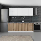 Minar 220 Cm Mutfak Dolabı Beyaz Dore 220-D2 thumbnail 1