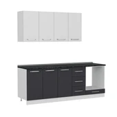 Minar 220 Cm Mutfak Dolabı Beyaz Antrasit 220-A4 thumbnail 6