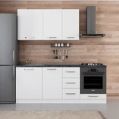 Minar 205 Cm Mutfak Dolabı Beyaz 205-B3 thumbnail 1