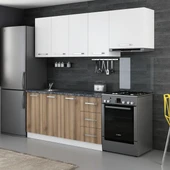 Minar 220 Cm Mutfak Dolabı Beyaz Dore 220-D5 thumbnail 3