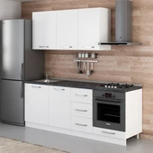 Minar 215 Cm Mutfak Dolabı Beyaz 215-B3 thumbnail 3