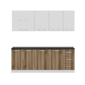 Minar 220 Cm Mutfak Dolabı Beyaz Dore 220-D2 thumbnail 5