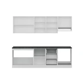 Minar 250 Cm Mutfak Dolabı Beyaz Dore 250-D8 thumbnail 2