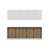 Minar 250 Cm Mutfak Dolabı Beyaz Dore 250-D2 thumbnail 5