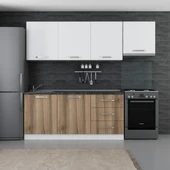 Minar 240 Cm Mutfak Dolabı Beyaz Dore 240-D8 thumbnail 1