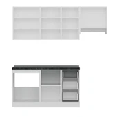 Minar 205 Cm Mutfak Dolabı Beyaz Dore 205-D4 thumbnail 2