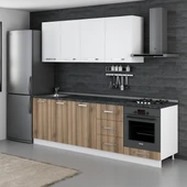 Minar 250 Cm Mutfak Dolabı Beyaz Dore 250-D3 thumbnail 3