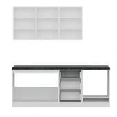 Minar 210 Cm Mutfak Dolabı Beyaz Dore 210-D6 thumbnail 2